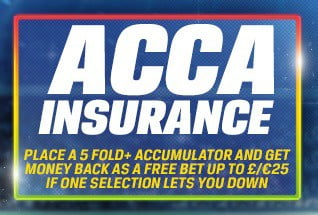 which bookies do acca insurance and on which sports?
