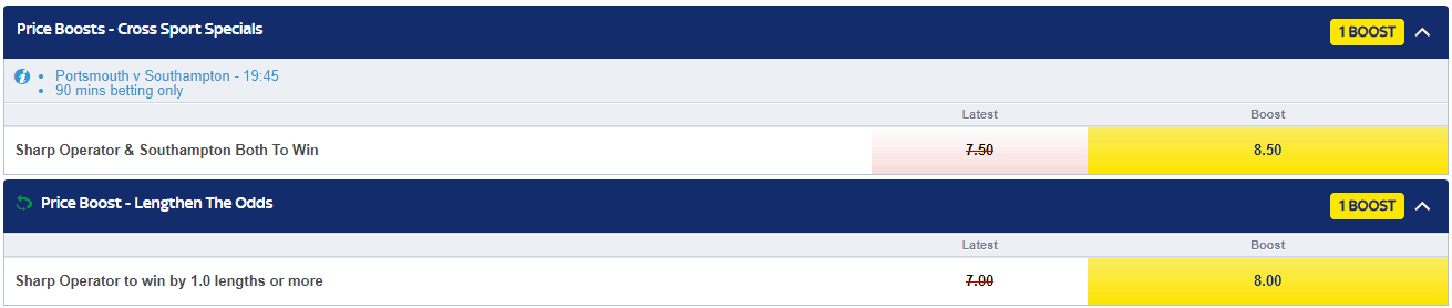 sky bet price boost