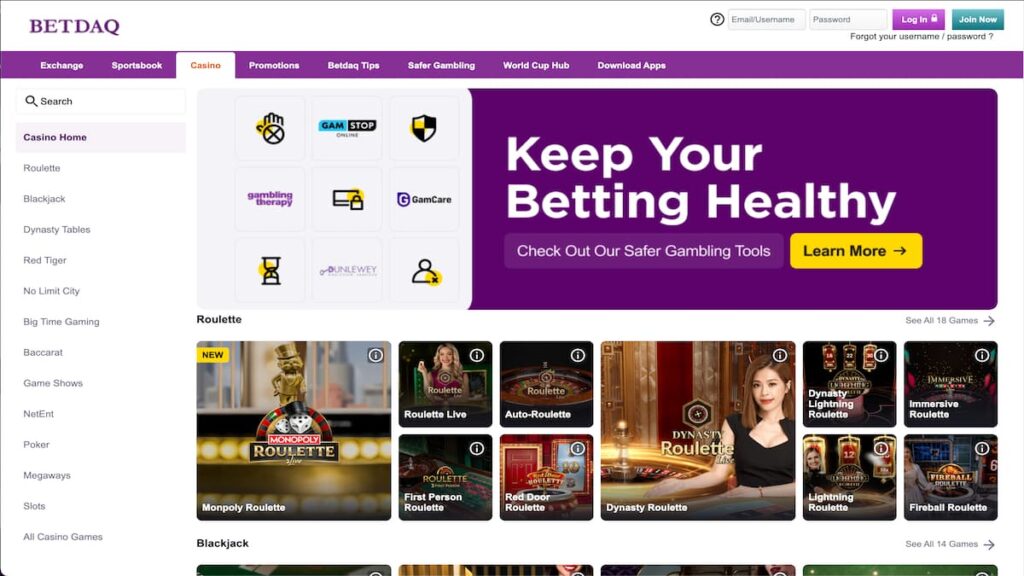 Betdaq Casino