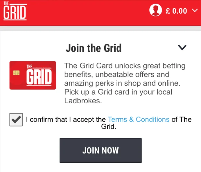 how to join the grid ladbrokes
