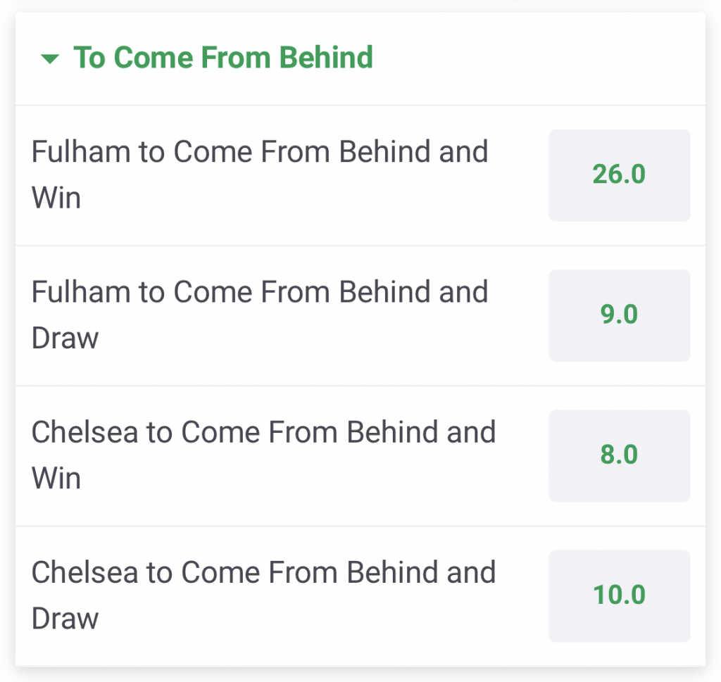 To Come From Behind & Win or Draw Betting Guide and Tips