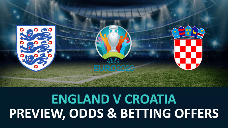 Euro 2020 – England v Croatia Best Odds & Offers