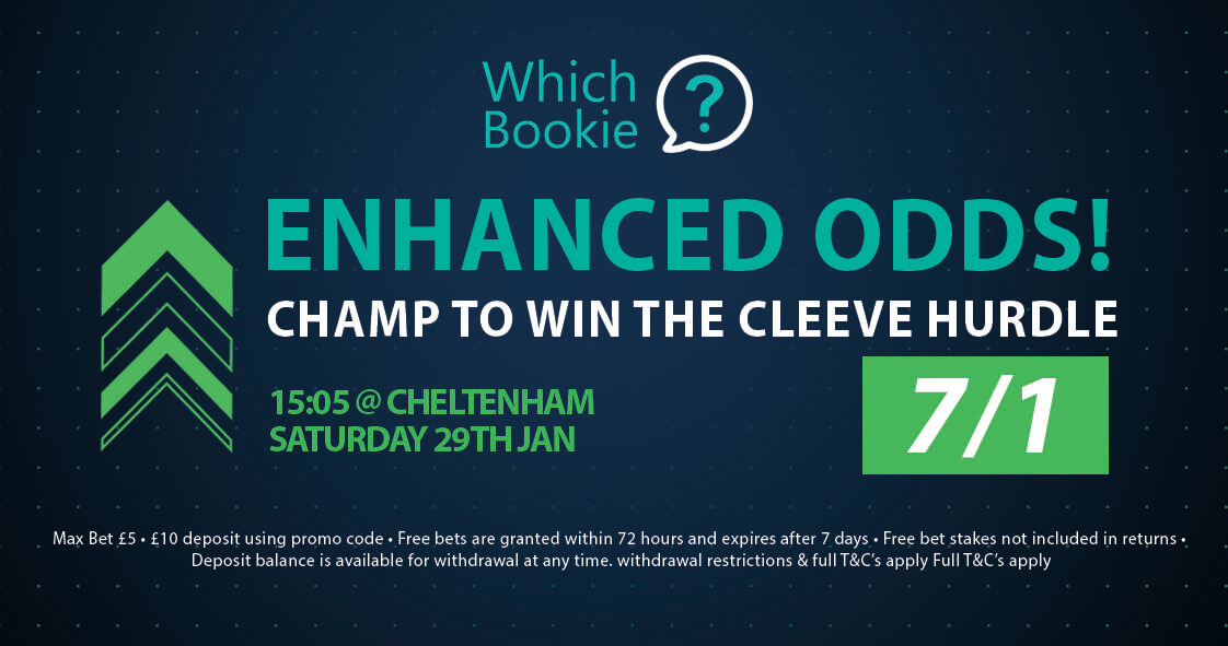 Champ to win the Cleeve Hurdle 7/1 – Enhanced Odds