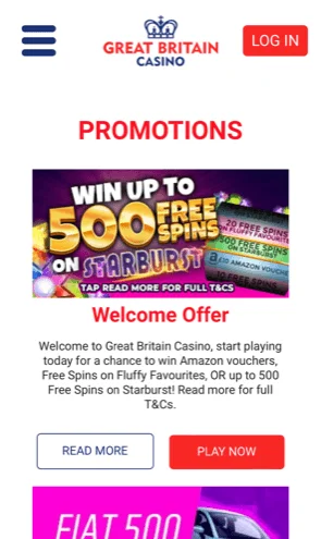 great britain casino promotions