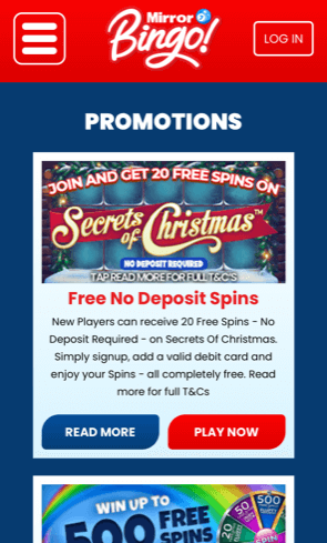 mirror bingo promotions