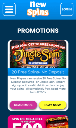 new spins promotions