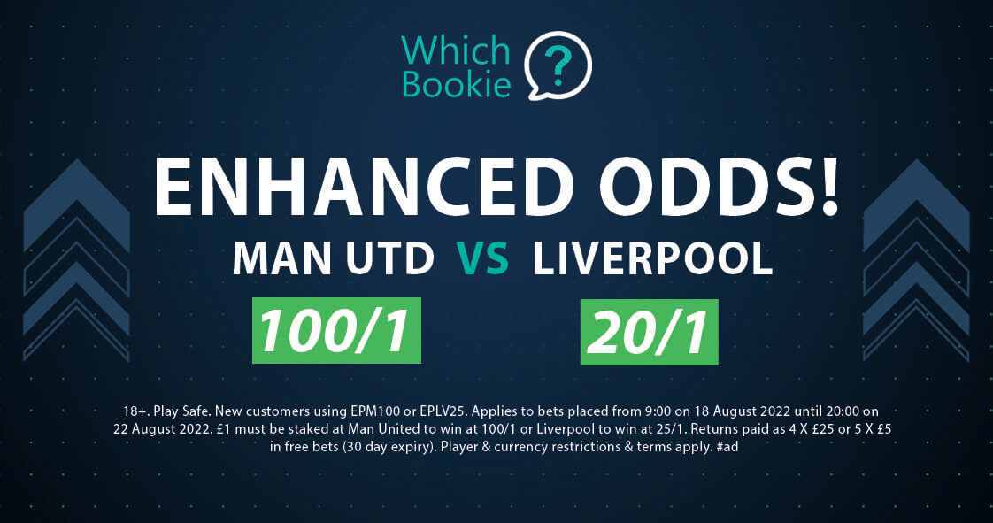 Man Utd (100/1) vs Liverpool (20/1) Enhanced Odds