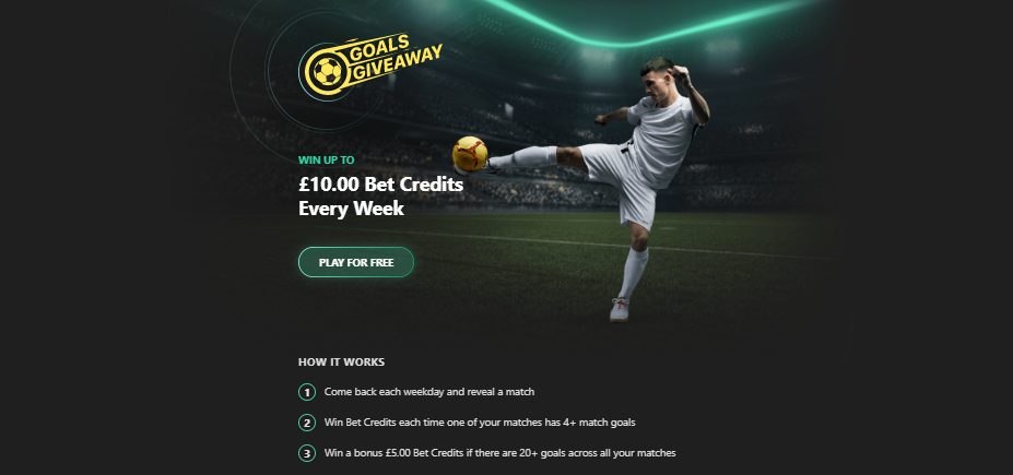 bet365 goals giveaway