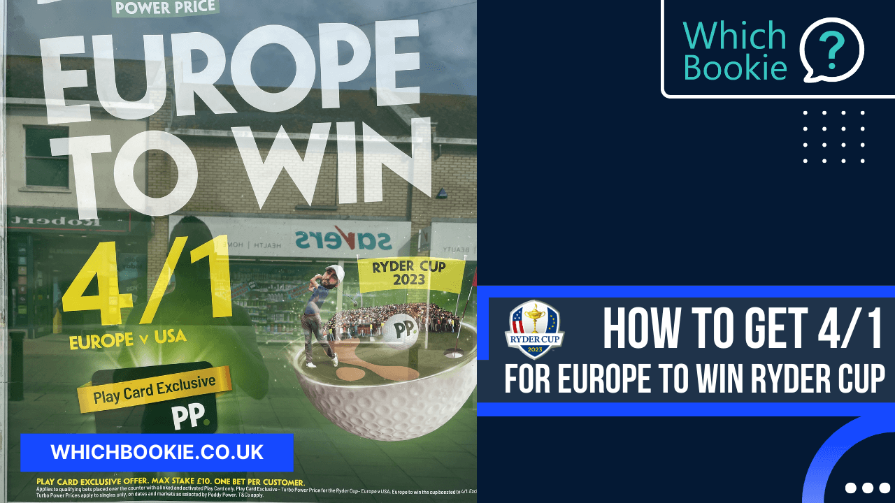 How To Get 4/1 For Europe To Win Ryder Cup