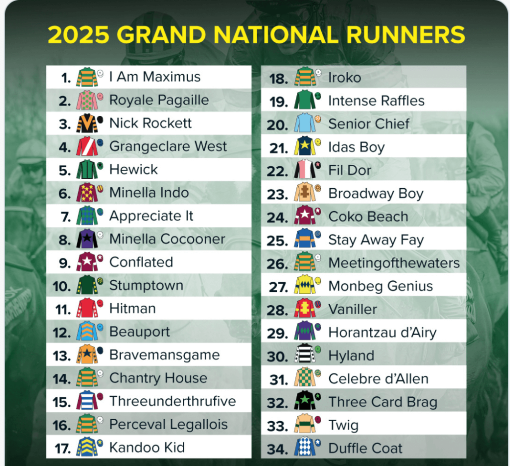 2025 Grand National Runners