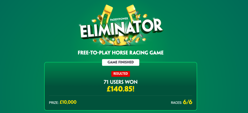 paddy power eliminator